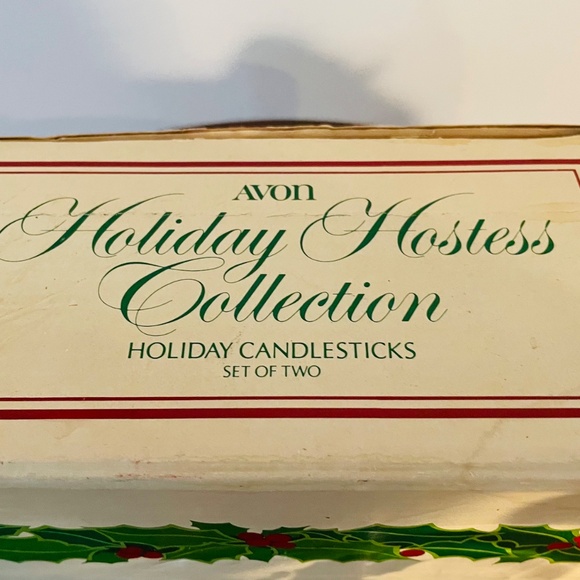 Vintage Avon “Holiday Hostess Collection" glass candle holders from 1981 - Picture 7 of 7